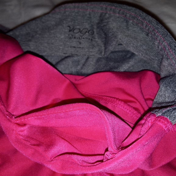 VOGO ATHLETICA YOGA CAPRI PINK AND GREY. WOMENS SIZE S. SMALL. - Picture 5 of 10